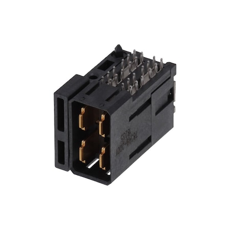 Molex High Speed / Modular Connectors Impact Pwr 4Pr Rahdr Hdn Pf.76Aulf 4Ckt 783492001